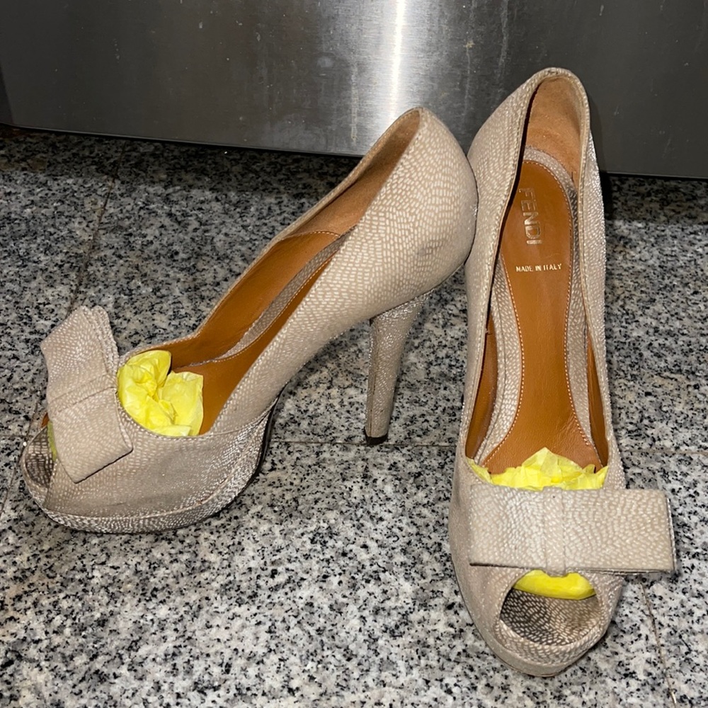 FENDI Peeptoe Shoe